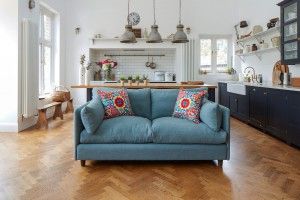 British made Madehurst 3 seater sofa in House Plain Sky