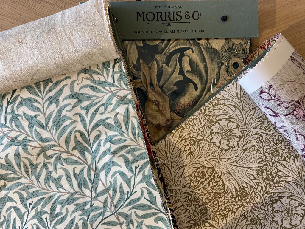 Morris & Co Fabric books at Sofas & Stuff