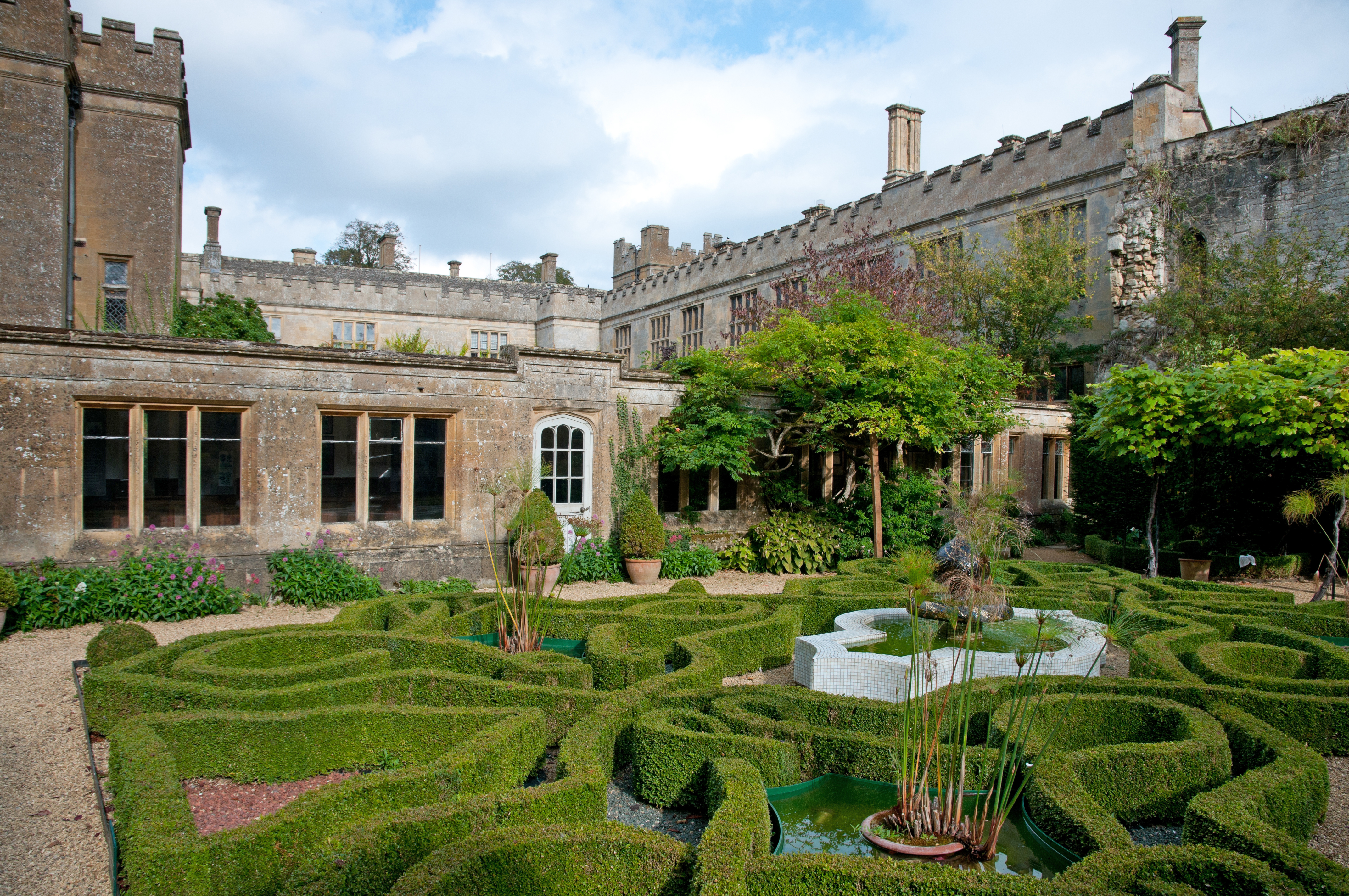 The Knot Garden at Sudeley Castle
