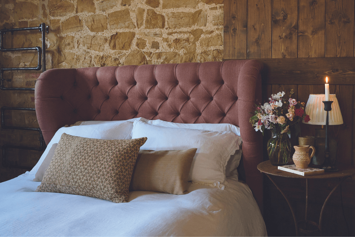 perfect night's sleep Rouen Bed in Romo Soho Vintage Rose