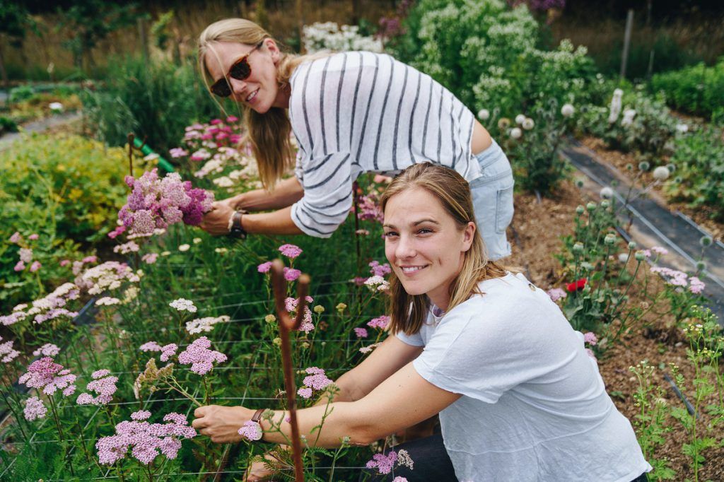 British flower farmers and florists Kemlo & Kemlo, in the New Forest, Hampshire